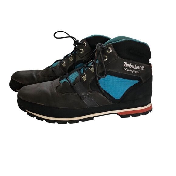 Timberland Men’s Euro Hiker Waterproof Mid Hiker Grey Boots Size 13 - Picture 4 of 7